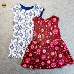 Genuine Kids By Oshkosh A-Line Dresses Red White Sleeveless (Lot Of 2) Girls 3T